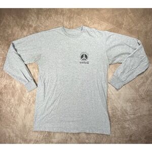 Men's Size M Gray Vans Off The Wall Long Sleeve T-Shirt